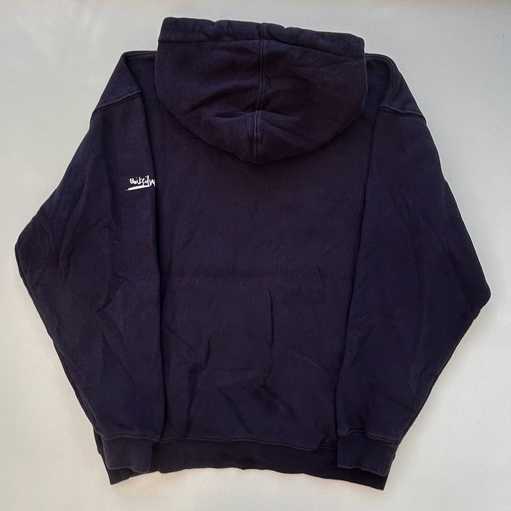 Vintage Y2K Newport Harbor Surf Team Quiksilver Hoodie Size Men’s Small Navy - Picture 4 of 7